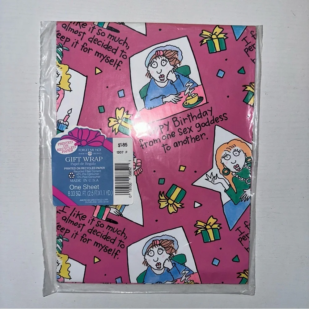 Vintage Birthday Wrapping Paper
